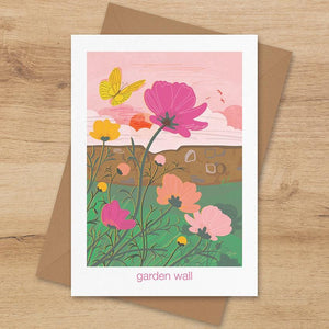 Garden Wall Greeting Card