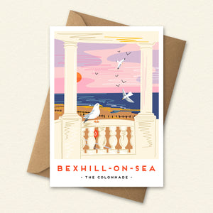 Bexhill Colonnade Greeting Card