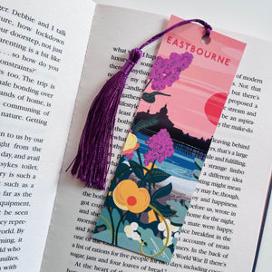 Sussex Landmark Illustrated Bookmark | Cuckmere Haven, Belle Tout, South Downs, Eastbourne