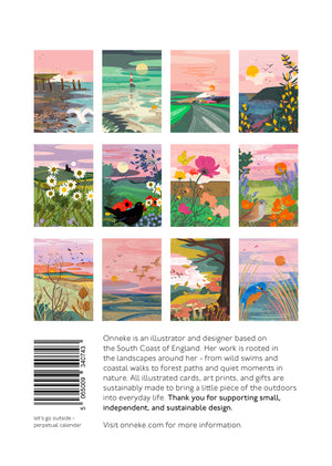 Birthday Calendar - let's go outside