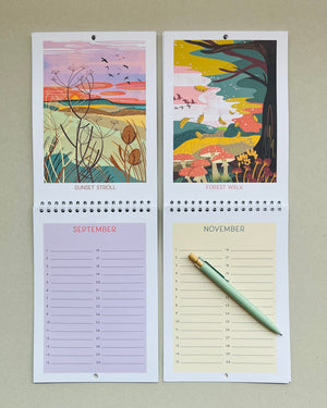 Birthday Calendar - let's go outside