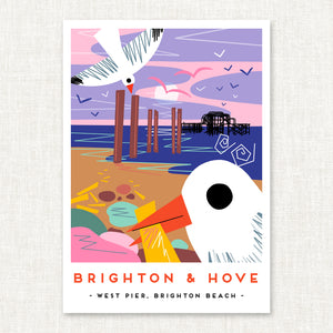 Landmark Print - Brighton and Hove