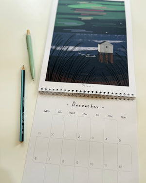 2027 Wall Calendar – Whispers | Double Page Illustrated Calendar