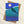 Full moon sea swimming card with wild swimmer in the ocean