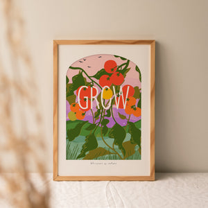 Grow | A4 Coastal Art Print | Whispers of Nature