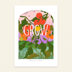 Grow | A4 Coastal Art Print | Whispers of Nature