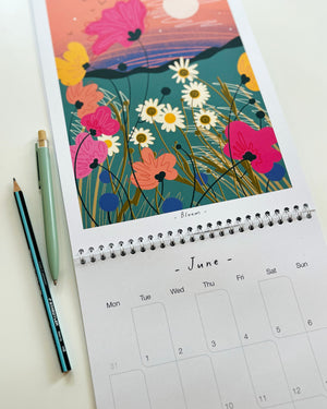 2027 Wall Calendar – Whispers | Double Page Illustrated Calendar