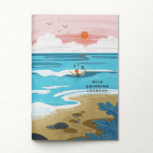 wild swimming logbook, swimming journal, sea swimming logbook, open water swimming, cold water swimming, swim tracker, swimming diary, wild swimmer gift, gift for swimmers, outdoor swimming, swim log book, coastal swimming, A5 swimming notebook, swimming gift, sea lover gift