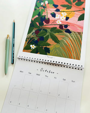 2027 Wall Calendar – Whispers | Double Page Illustrated Calendar