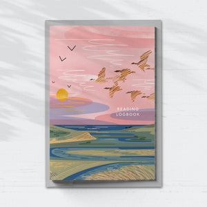 reading logbook, reading journal, book journal, book log, reading tracker, book lover gift, book diary, reading diary, book club journal, book notes notebook, literary journal, gift for readers, book record book, A5 reading notebook, reader gift