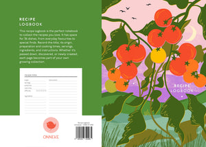 Recipe logbook with tomato cover