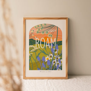Roam | A4 Coastal Art Print | Whispers of Nature
