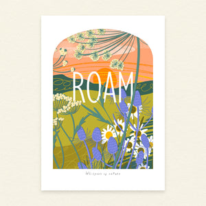 Roam | A4 Coastal Art Print | Whispers of Nature