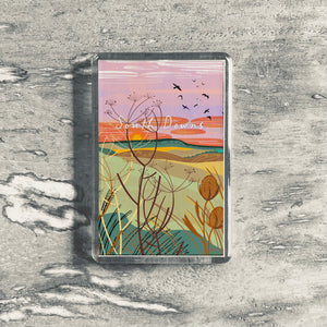 Sussex Landmark Magnets | Illustrated Coastal & Countryside Souvenirs