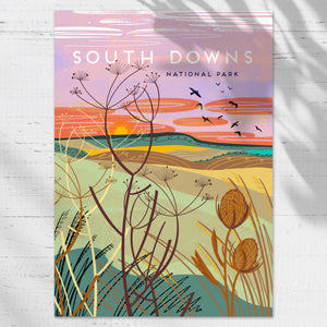 Sussex art print, Sussex wall art, Sussex landscape print, Sussex coastal print, Sussex landmark illustration, Sussex home decor, Sussex artwork, Sussex gift, Sussex poster print, illustrated Sussex print, coastal wall art Sussex, British coastline print, UK landscape illustration, nature inspired wall art, travel poster style print, vintage poster inspired art, contemporary landscape print, minimalist coastal decor, local landscape artwork, seaside wall decor, south downs national park, South Downs