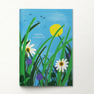 travel logbook, travel journal, travel notebook, adventure journal, holiday journal, memory logbook, trip planner notebook, travel diary, wanderlust journal, travel gift, gift for travellers, adventure notebook, illustrated travel journal, A5 travel notebook, keepsake journal