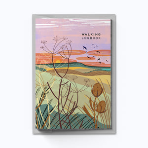 walking logbook, walking journal, hiking logbook, hiking journal, walk tracker, adventure logbook, countryside walks, walking diary, rambling journal, gift for walkers, gift for hikers, outdoor notebook, nature walk journal, A5 walking notebook, walking gift