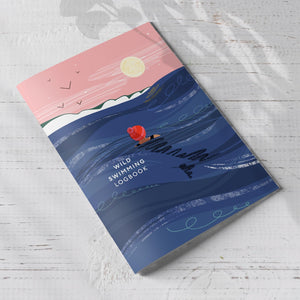 wild swimming logbook, swimming journal, sea swimming logbook, open water swimming, cold water swimming, swim tracker, swimming diary, wild swimmer gift, gift for swimmers, outdoor swimming, swim log book, coastal swimming, A5 swimming notebook, swimming gift, sea lover gift